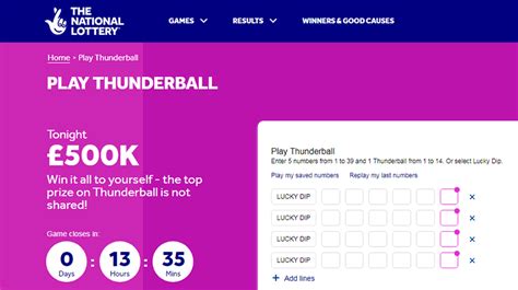 thunderball odds|Thunderball – Win a Guaranteed Jackpot of £500,000!.
